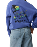 Beach Vibe Heritage Sweatshirt in Mid Blue
