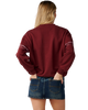 Archive Dolphin Oversized Sweatshirt in Dark Plum