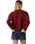 Archive Dolphin Oversized Sweatshirt in Dark Plum