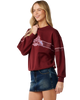 Archive Dolphin Oversized Sweatshirt in Dark Plum
