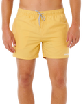 Streamline Offset Volley Shorts in Ochre