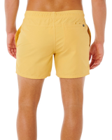 Streamline Offset Volley Shorts in Ochre