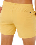 Streamline Offset Volley Shorts in Ochre