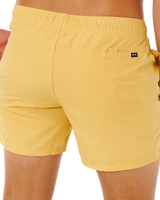 Streamline Offset Volley Shorts in Ochre