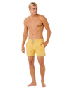 Streamline Offset Volley Shorts in Ochre