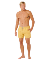 Streamline Offset Volley Shorts in Ochre