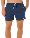 Streamline Offset Volley Shorts in Dark Navy