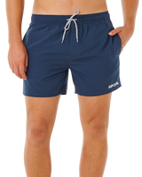 Streamline Offset Volley Shorts in Dark Navy