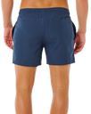 Streamline Offset Volley Shorts in Dark Navy