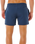 Streamline Offset Volley Shorts in Dark Navy