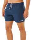 Streamline Offset Volley Shorts in Dark Navy