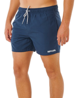 Streamline Offset Volley Shorts in Dark Navy