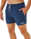 Streamline Offset Volley Shorts in Dark Navy