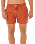 Streamline Offset Volley Shorts in Baked Clay