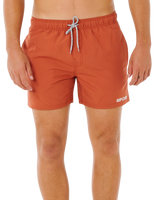 Streamline Offset Volley Shorts in Baked Clay