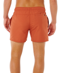 Streamline Offset Volley Shorts in Baked Clay