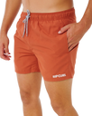 Streamline Offset Volley Shorts in Baked Clay