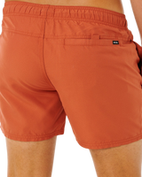 Streamline Offset Volley Shorts in Baked Clay