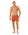 Streamline Offset Volley Shorts in Baked Clay