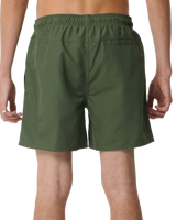 The Rip Curl Mens Streamline Offset Volley Shorts in Dark Olive