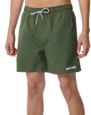 The Rip Curl Mens Streamline Offset Volley Shorts in Dark Olive
