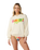 The Rip Curl Womens Farm Rio Tropical Groove Oversize Sweatshirt in Vanilla