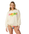 The Rip Curl Womens Farm Rio Tropical Groove Oversize Sweatshirt in Vanilla
