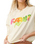 The Rip Curl Womens Farm Rio Tropical Groove Oversize Sweatshirt in Vanilla