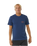 The Rip Curl Mens Stapler T-Shirt in Washed Navy
