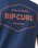 The Rip Curl Mens Stapler T-Shirt in Washed Navy