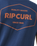 The Rip Curl Mens Stapler T-Shirt in Washed Navy