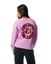 The Rip Curl Womens Surf Puff Raglan Relaxed Sweatshirt in Bright Lilac