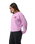The Rip Curl Womens Surf Puff Raglan Relaxed Sweatshirt in Bright Lilac
