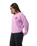 The Rip Curl Womens Surf Puff Raglan Relaxed Sweatshirt in Bright Lilac