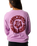 The Rip Curl Womens Surf Puff Raglan Relaxed Sweatshirt in Bright Lilac