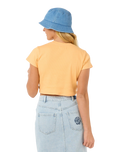 The Rip Curl Womens San Carlos Baby T-Shirt in Pastel Orange