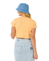 The Rip Curl Womens San Carlos Baby T-Shirt in Pastel Orange