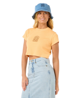 The Rip Curl Womens San Carlos Baby T-Shirt in Pastel Orange