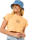 The Rip Curl Womens San Carlos Baby T-Shirt in Pastel Orange