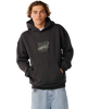 Rip Script Icon Hoodie in Washed Black