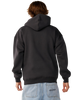 Rip Script Icon Hoodie in Washed Black
