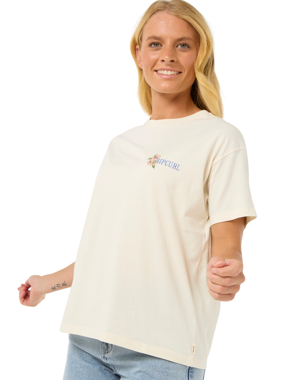 The Rip Curl Womens La Joya T-Shirt in Bone