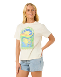 The Rip Curl Womens Sun & Sea T-Shirt in Bone