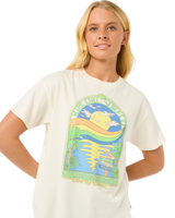 The Rip Curl Womens Sun & Sea T-Shirt in Bone