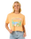 The Rip Curl Womens La Paloma Crop T-Shirt in Pastel Orange
