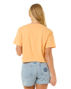 The Rip Curl Womens La Paloma Crop T-Shirt in Pastel Orange