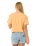 The Rip Curl Womens La Paloma Crop T-Shirt in Pastel Orange