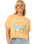 The Rip Curl Womens La Paloma Crop T-Shirt in Pastel Orange
