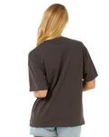 The Rip Curl Womens Luna Heritage T-Shirt in Washed Black