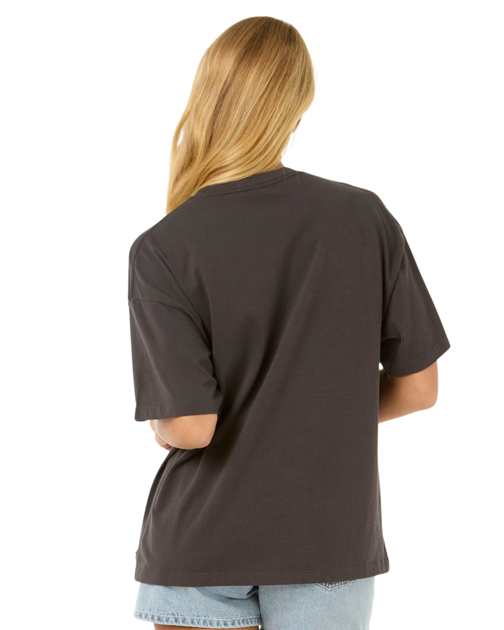 The Rip Curl Womens Luna Heritage T-Shirt in Washed Black